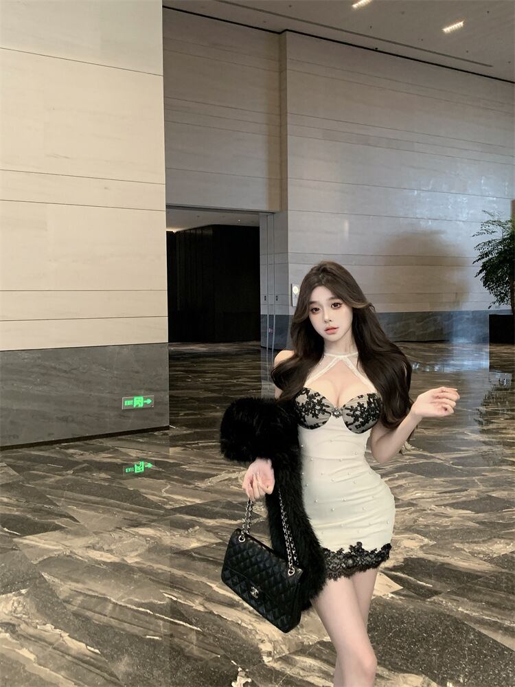 【dress】レースベアトップワンピース　M28295