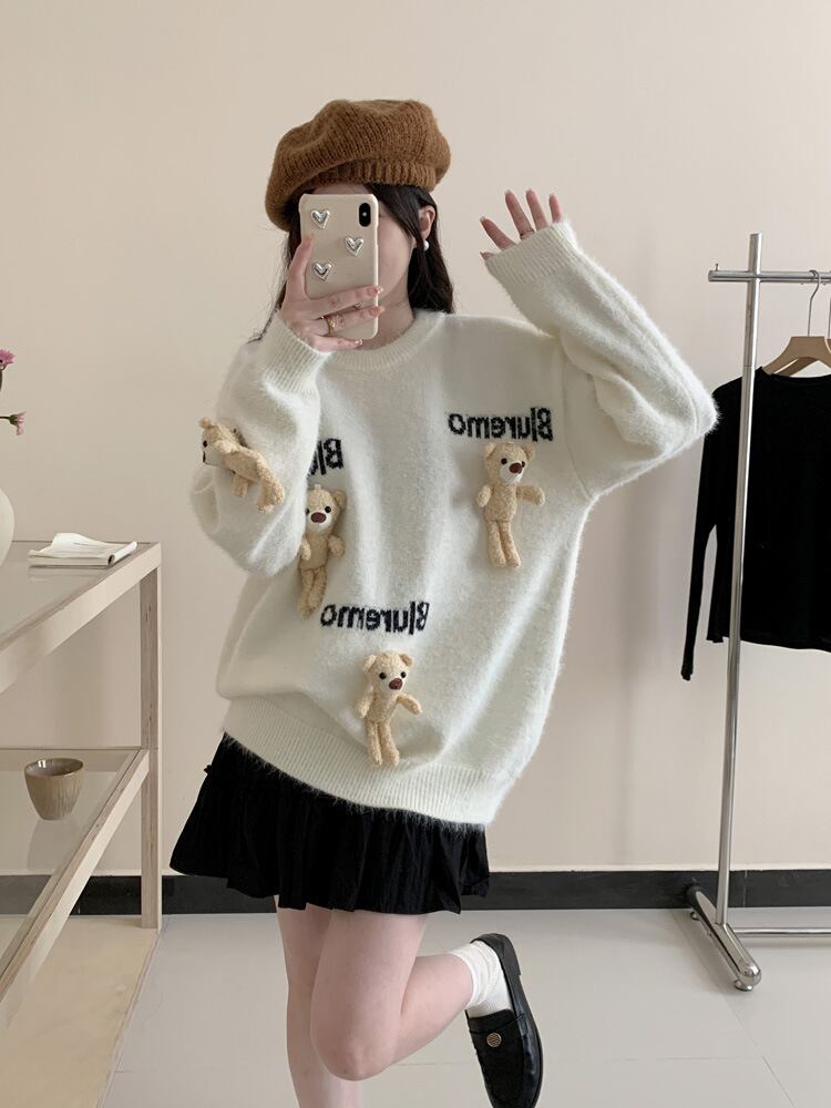 【tops】カートゥーンニットセーター　M28308