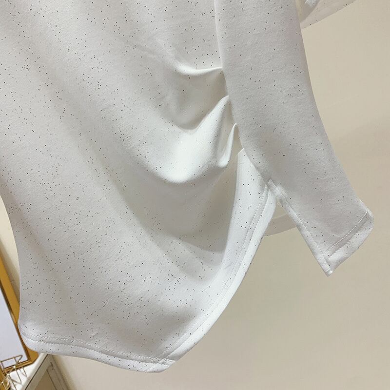 【tops】半袖透かし彫りＴシャツF7455