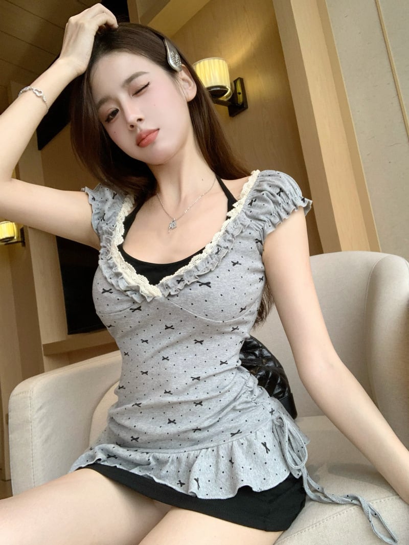 【dress】切り替えワンピース　M24478