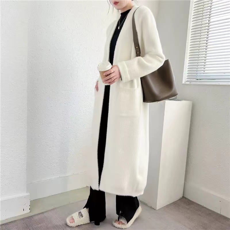 【outer】ロング丈ニットカーデ　M26127