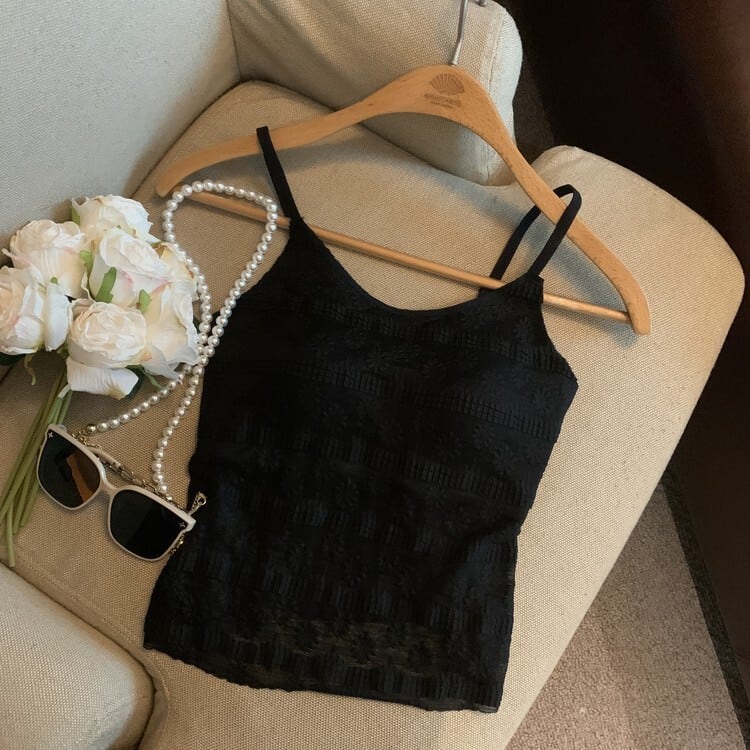【tops】レースキャミソール　M24382