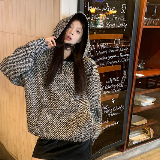 【tops】フード付き厚手パーカーG19985