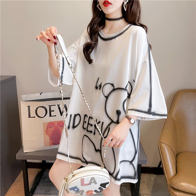 【tops】スウィート韓流スタイルトップス合わせやすいINS風Tシャツ G6704