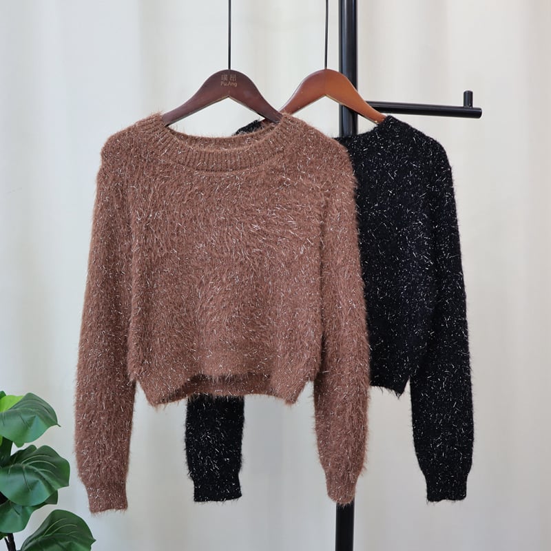【tops】クルーネックニットセーター　M17997