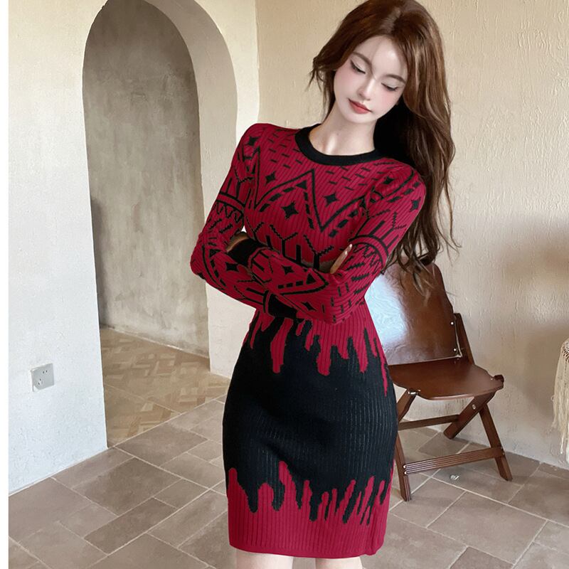 【dress】ニットワンピース　M27816