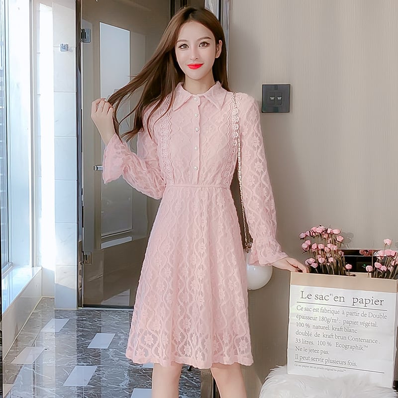 【dress】レースワンピース　M25357