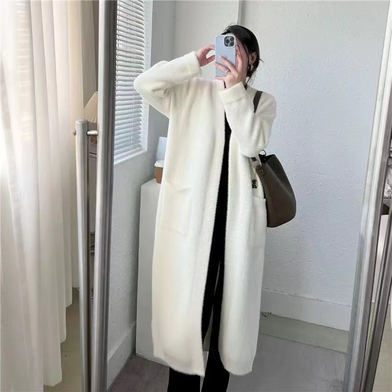 【outer】ロング丈ニットカーデ　M26127