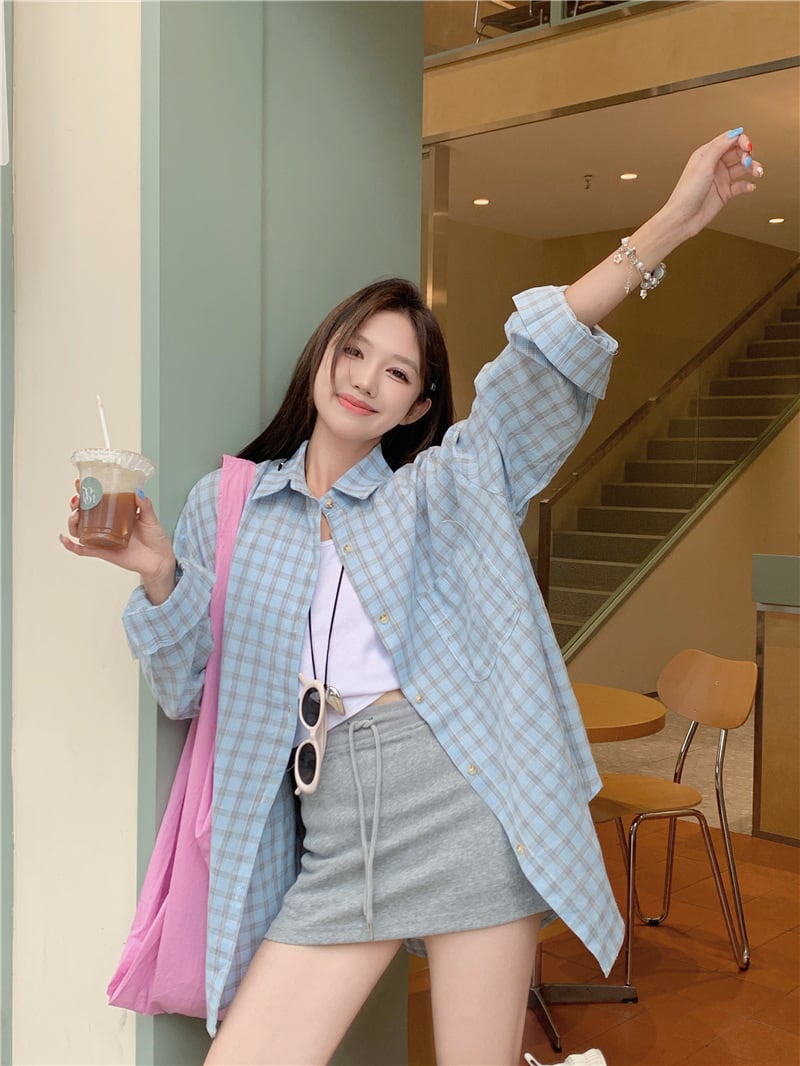 【tops】紫外線対策シャツトップス　M24236