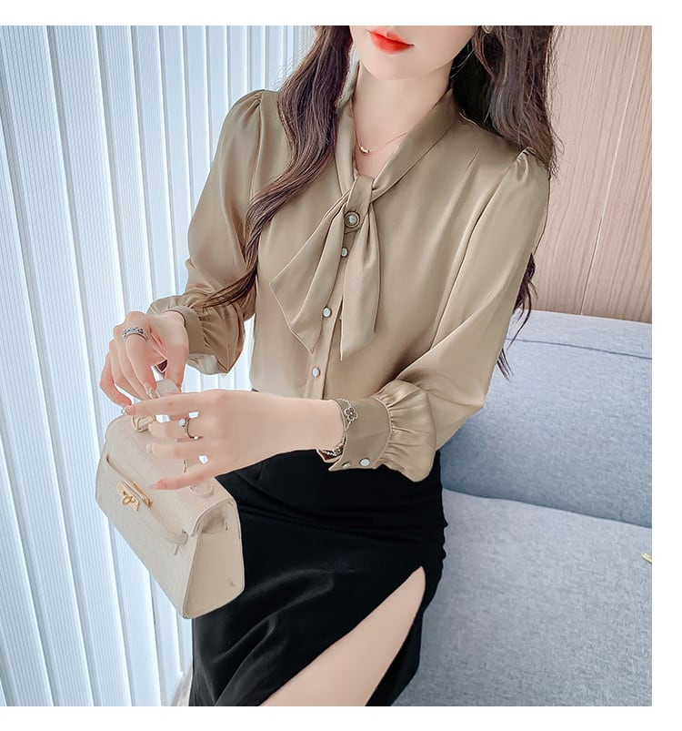 【tops】OL、通勤シャツブラウス　M29534