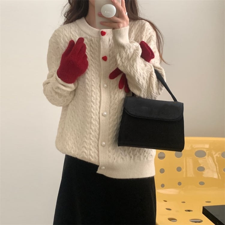 【outer】ニットカーデ　M25790