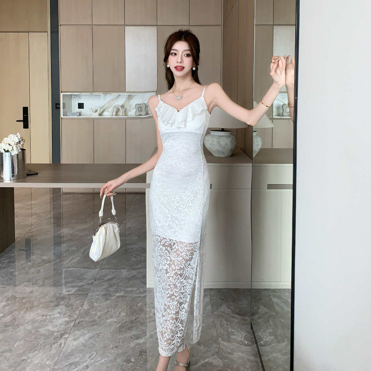 【dress】レースキャミワンピース　M24104