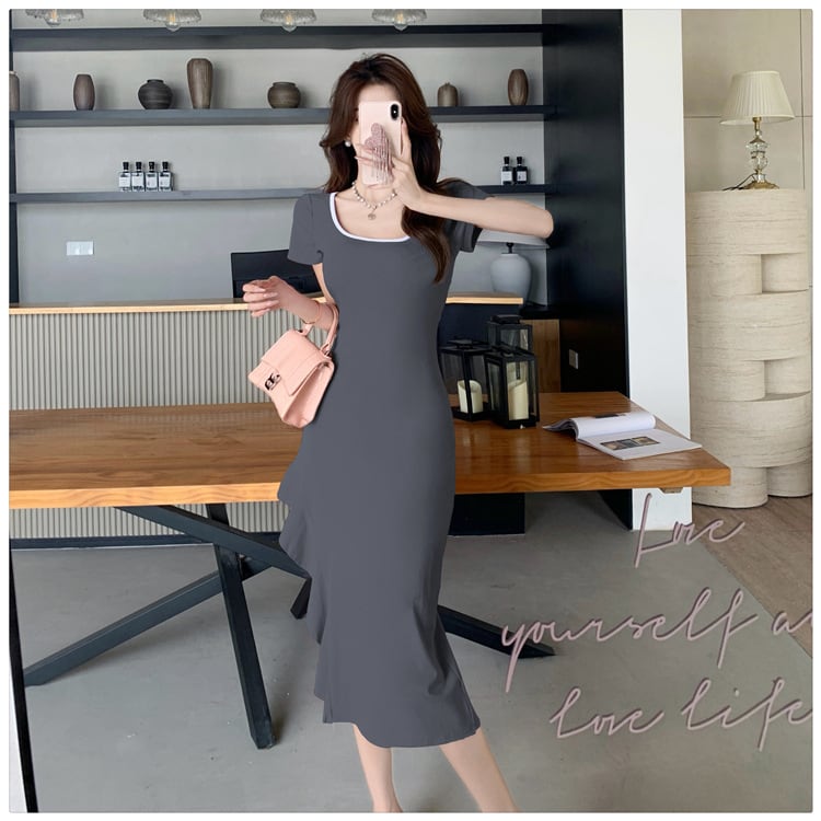 【dress】スリットワンピース　M25117