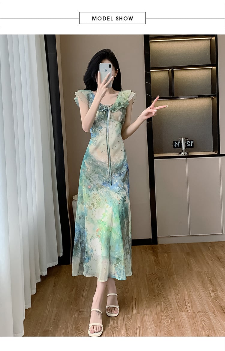【dress】フリルワンピース　M25147