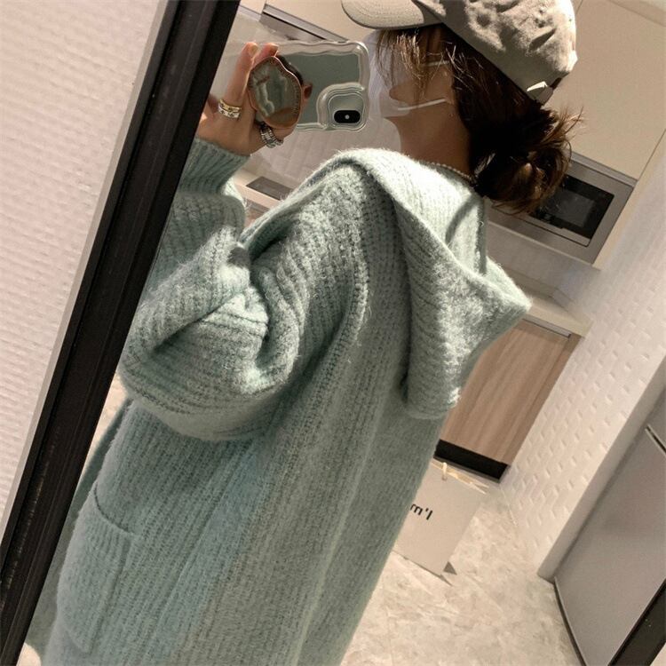 【outer】ロング丈ニットカーデ　M27074