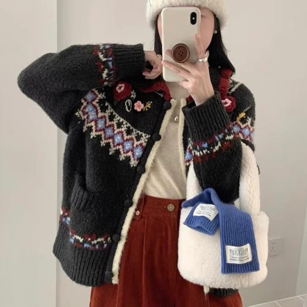 【outer】ニットカーデ　M27871