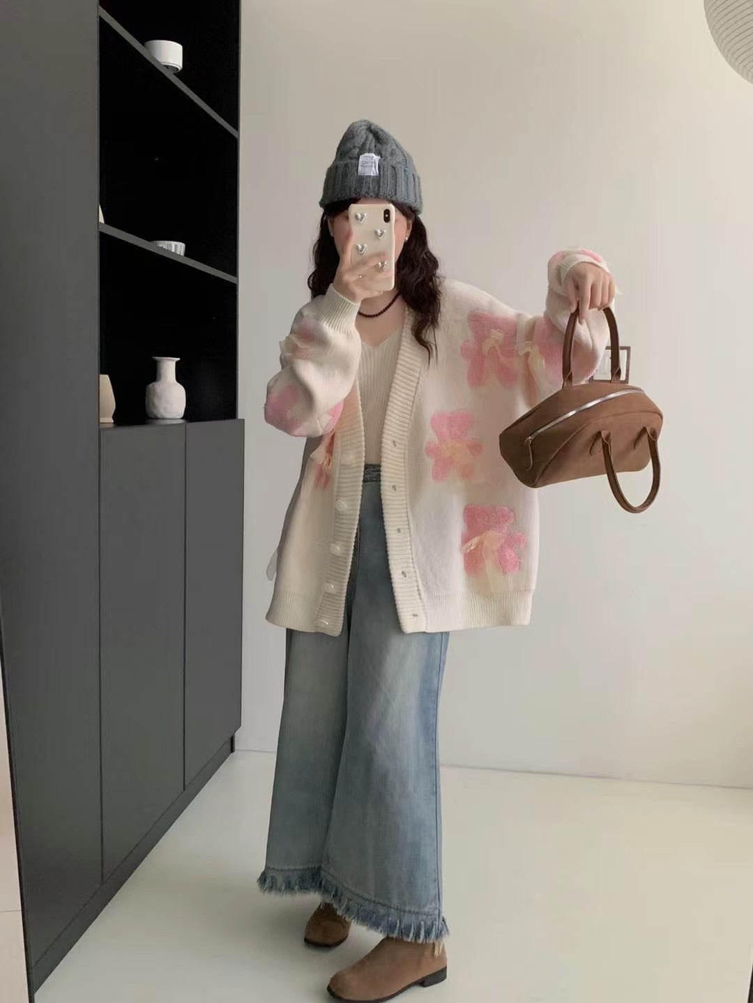 【outer】ニットカーデ　M25846