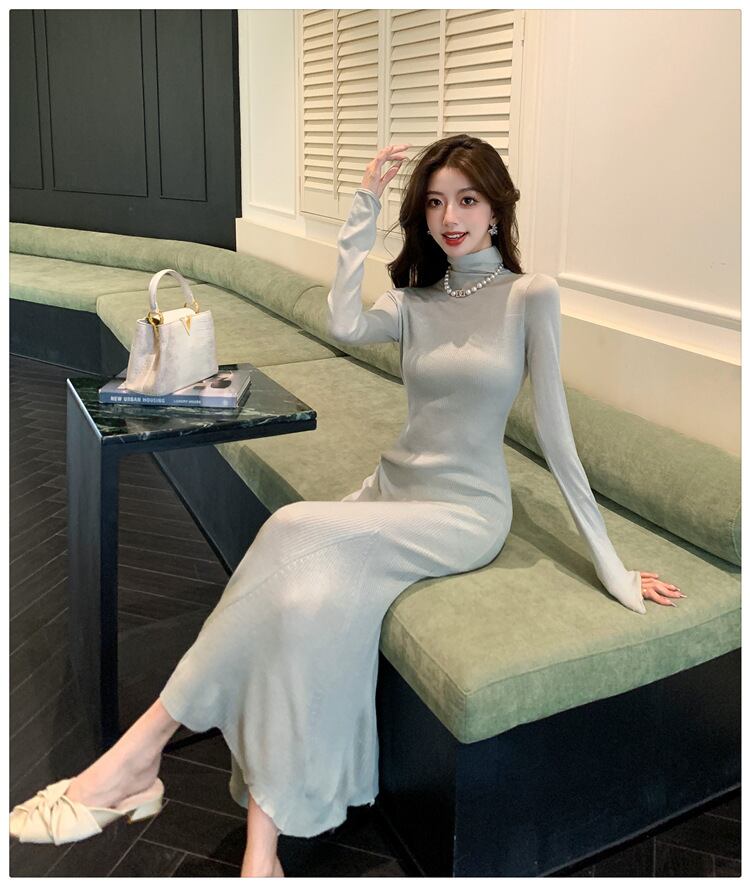 【dress】マーメイドニットワンピース　M27389