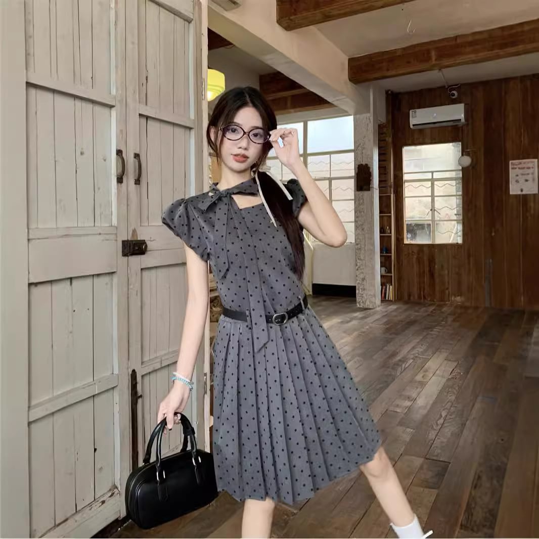 【dress】ドット柄ワンピース　M25216