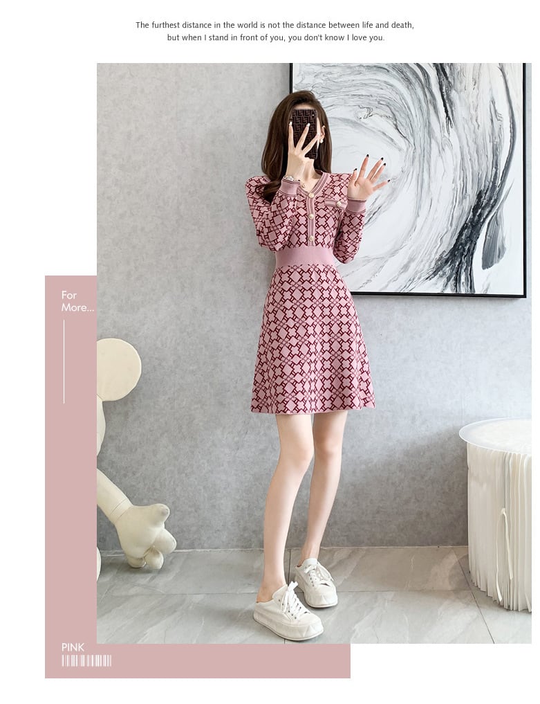 【dress】ニットワンピース　M25502