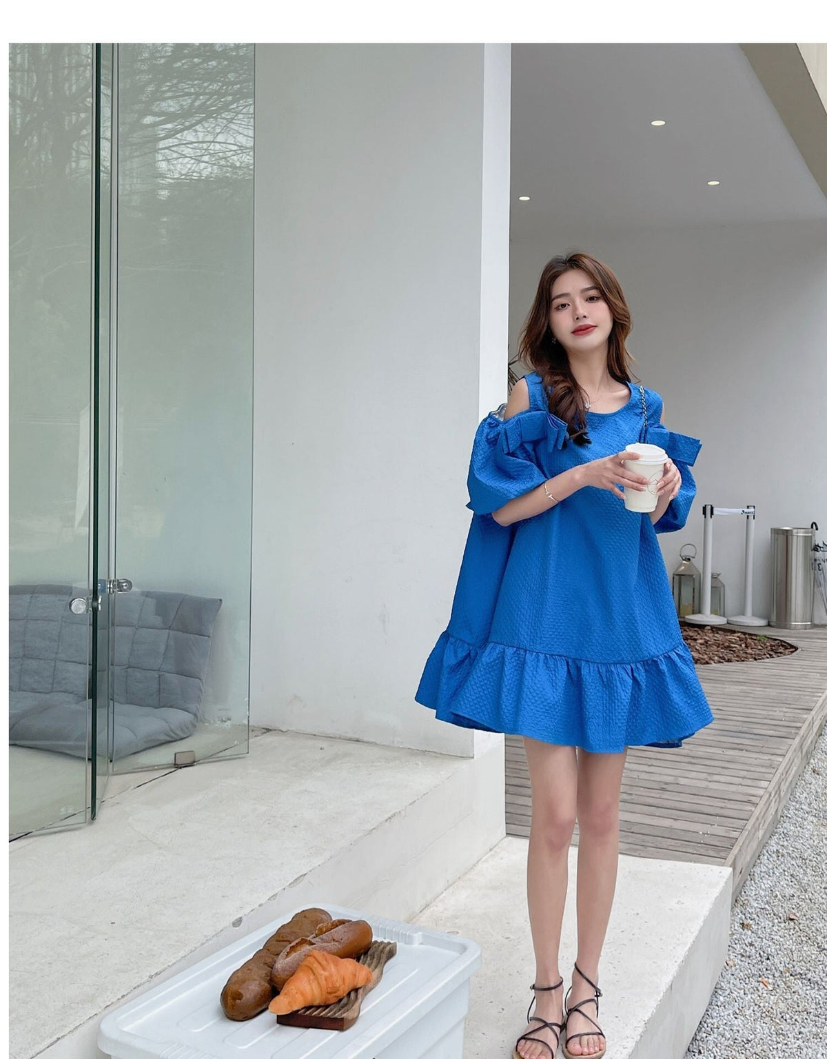 【dress】オフショルダーワンピース　M24571
