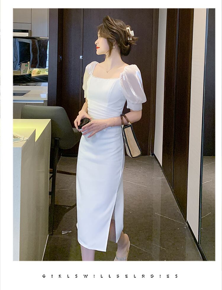 【dress】パフスリーブワンピース G20628