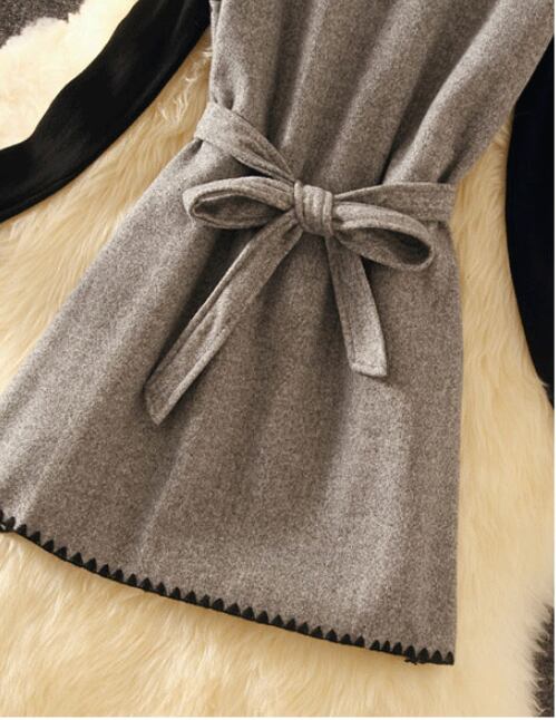 【set】好感度UP!気質満点レトロ長袖セーター+オシャレベストエレガント２点セット G3815