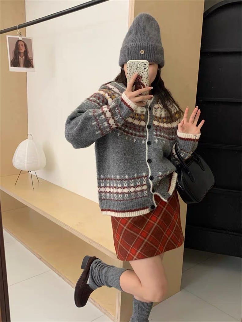 【outer】ニットカーデ　M25984