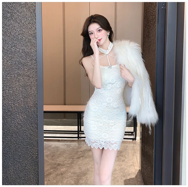 【dress】レースセクシーワンピース　M28420