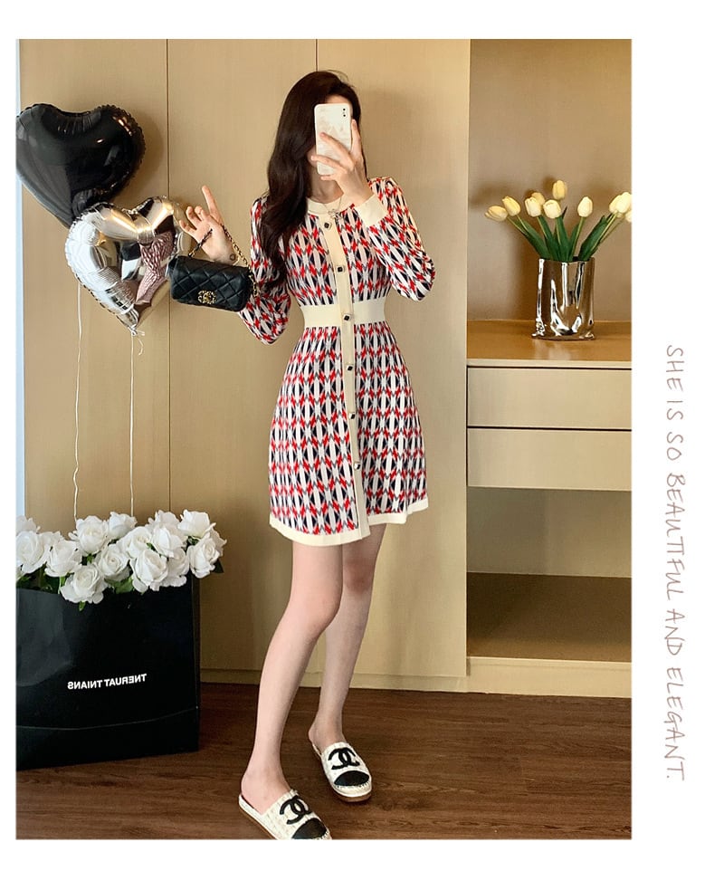 【dress】ニットワンピース　M28359