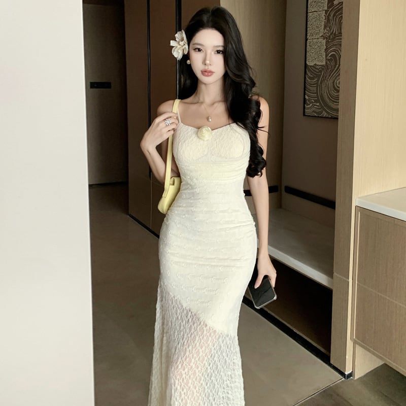 【dress】レースタイトキャミワンピースG21259