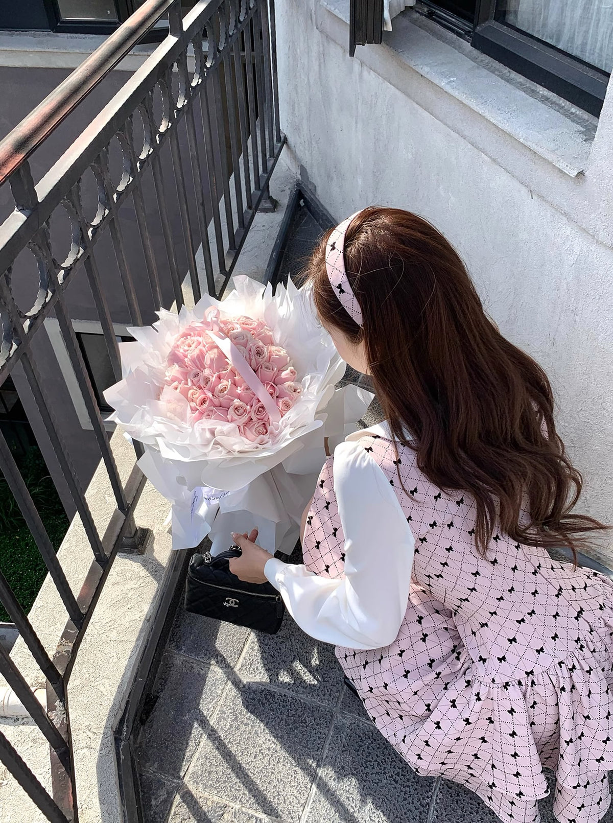 【dress】ピーターパンカラーフェイクレイヤードワンピース Q7570