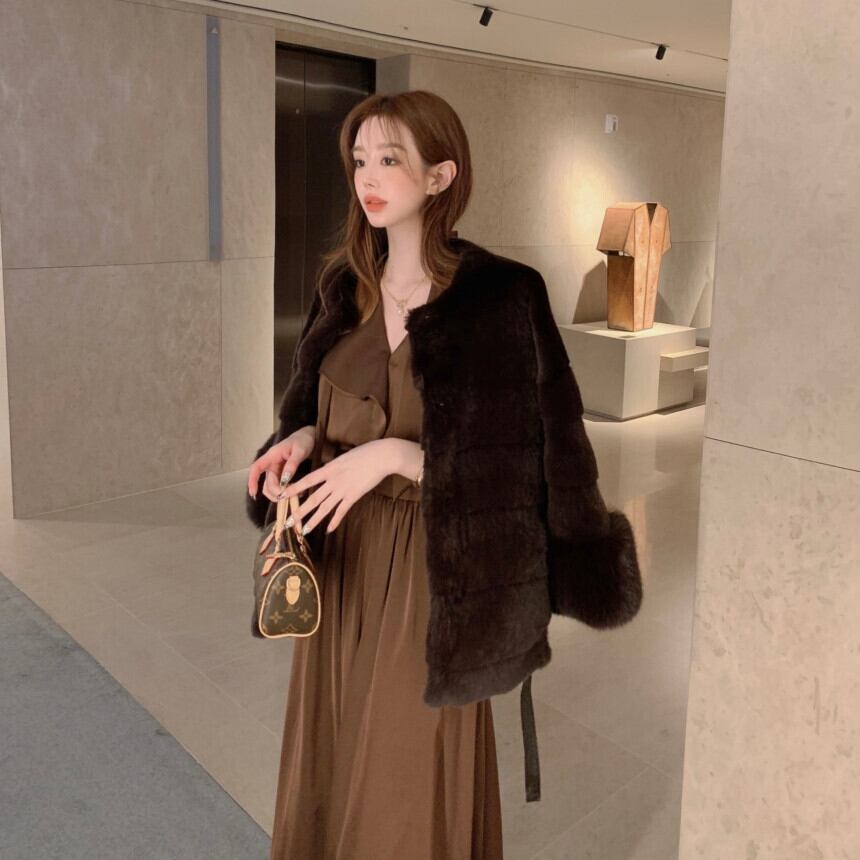 【dress】Vネックレトロワンピース G21366
