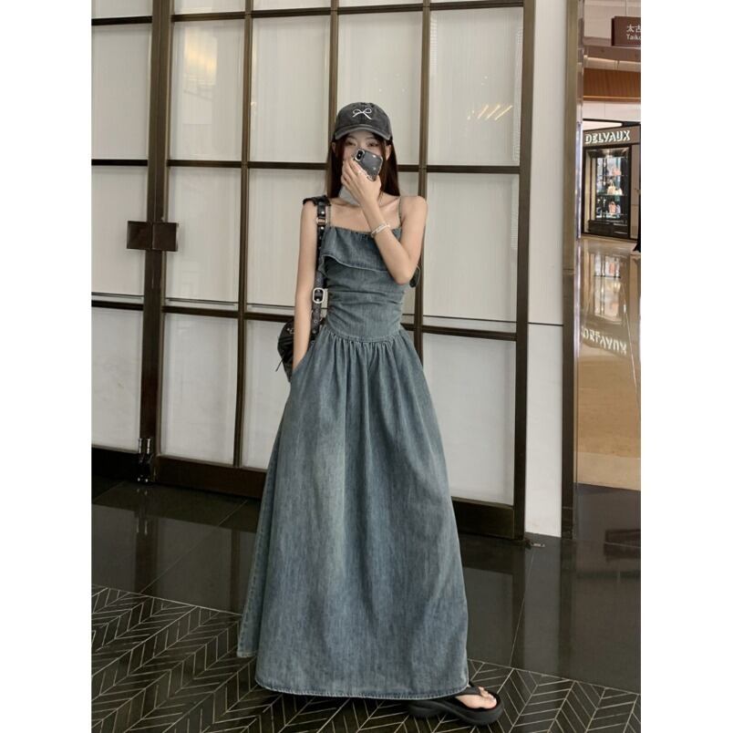 【dress】デニムキャミワンピース　M29988