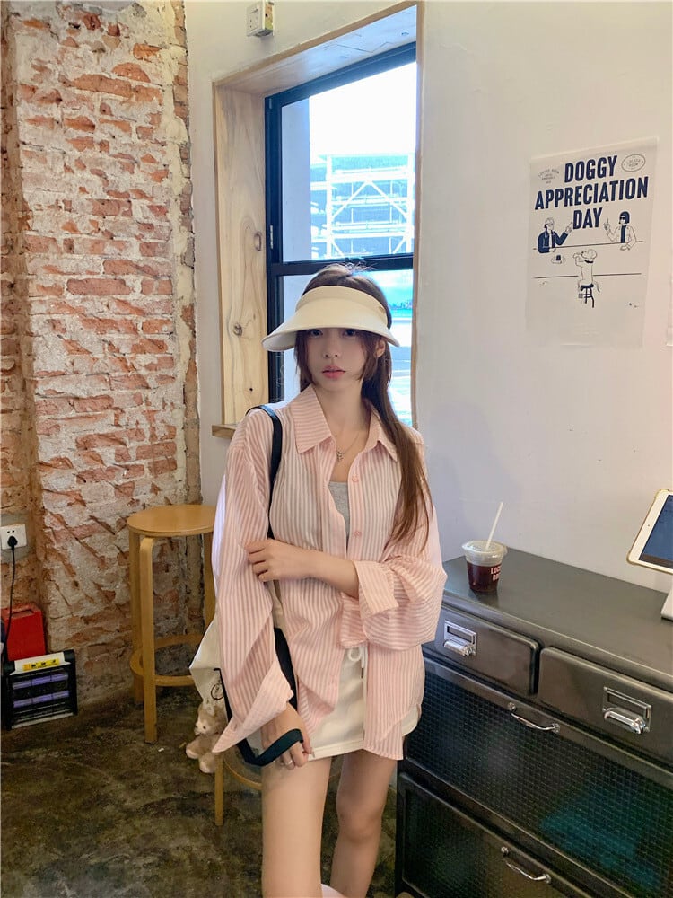 【tops】紫外線対策シャツ　M24234