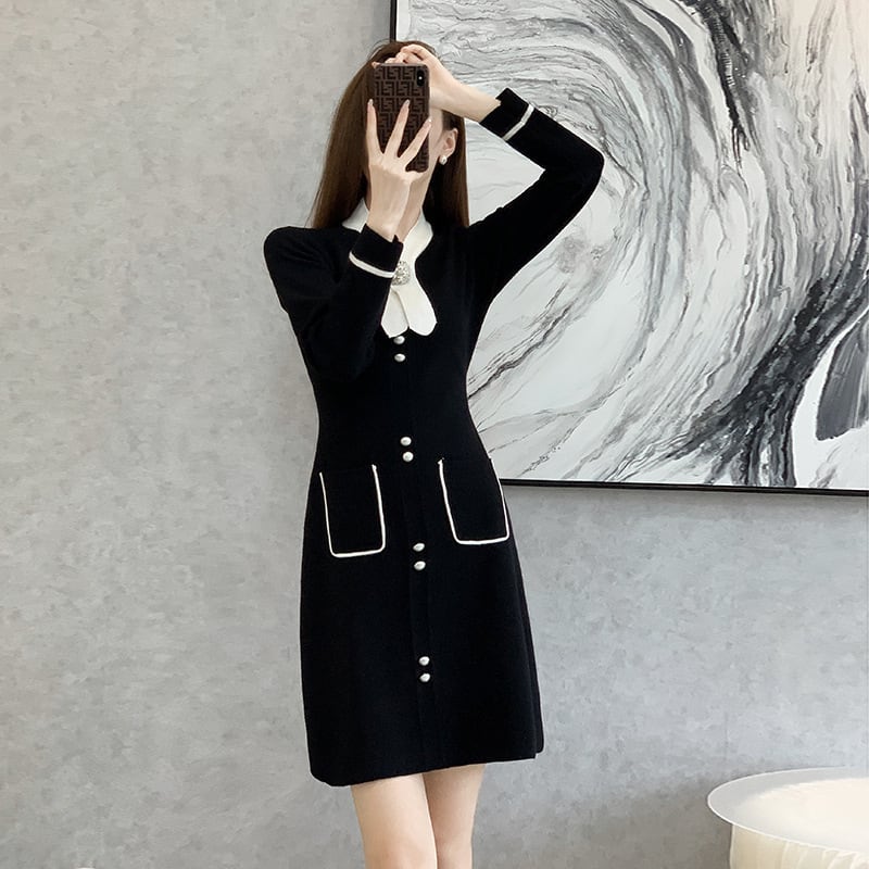 【dress】ニットワンピース　M25384