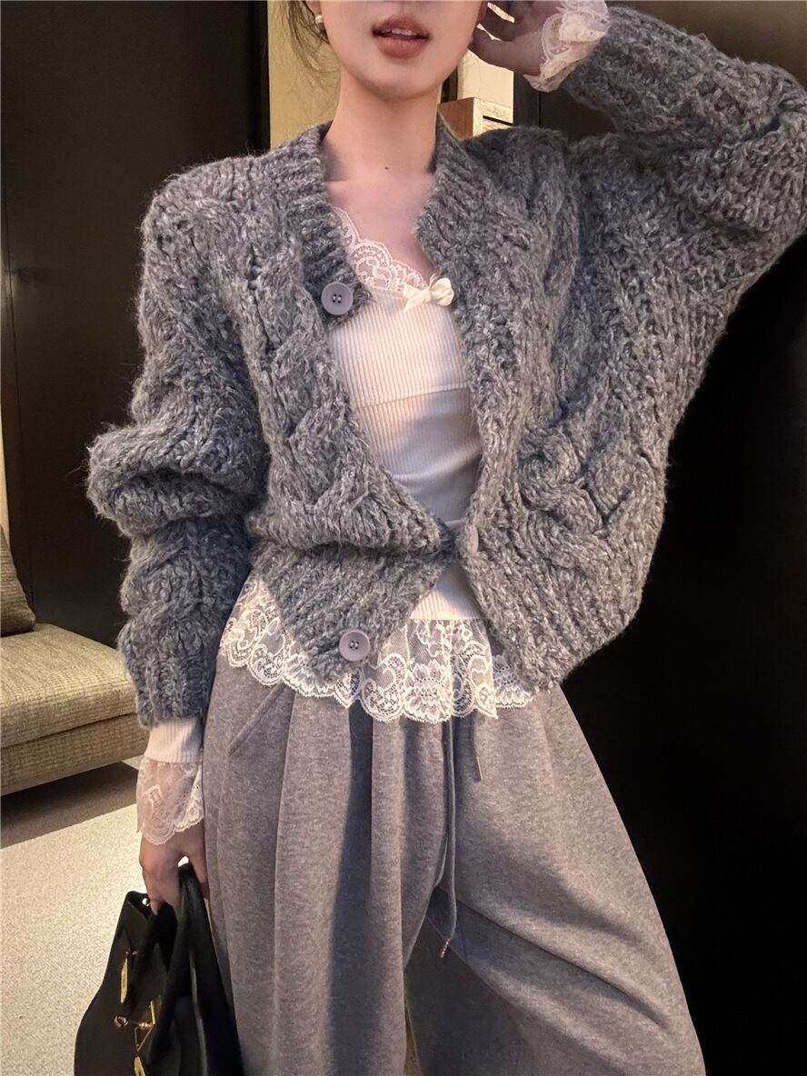 【outer】ニットカーデ　M27952