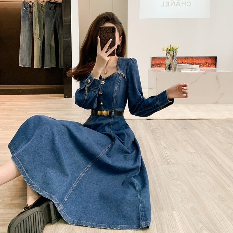 【dress】デニムワンピース　M25742