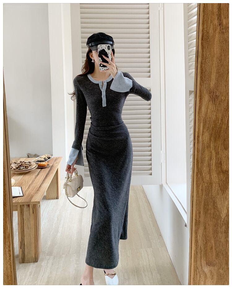 【dress】ニットワンピース　M27525
