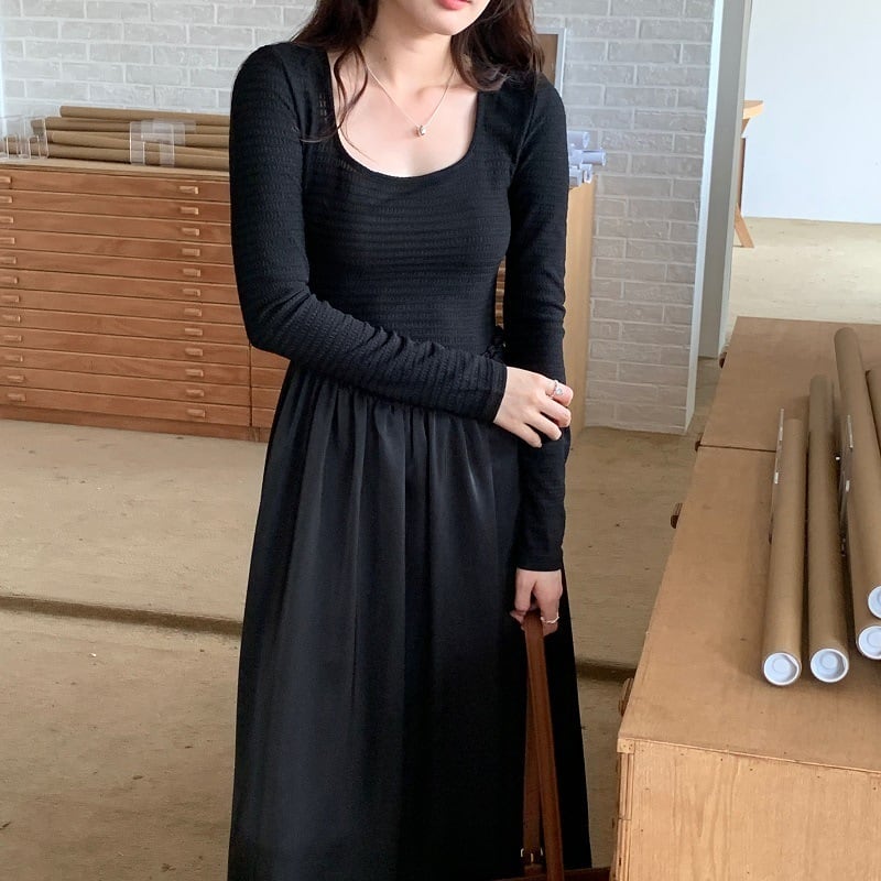 【dress】切り替えワンピース　M25711