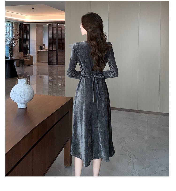【dress】立体フラワーデートワンピース　M28255
