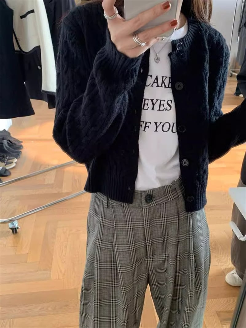 【outer】ニットカーデ　M25957