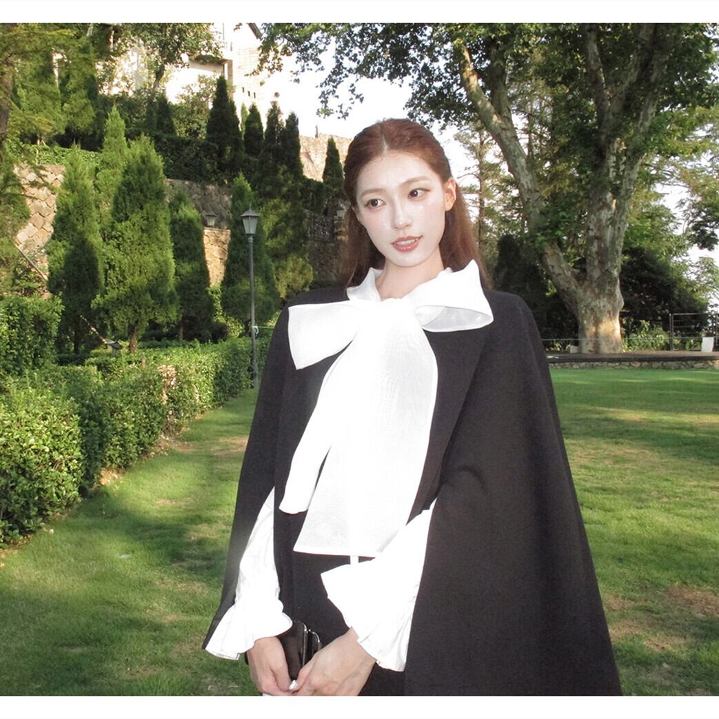 【dress】ビッグリボンシャツワンピース　N3412