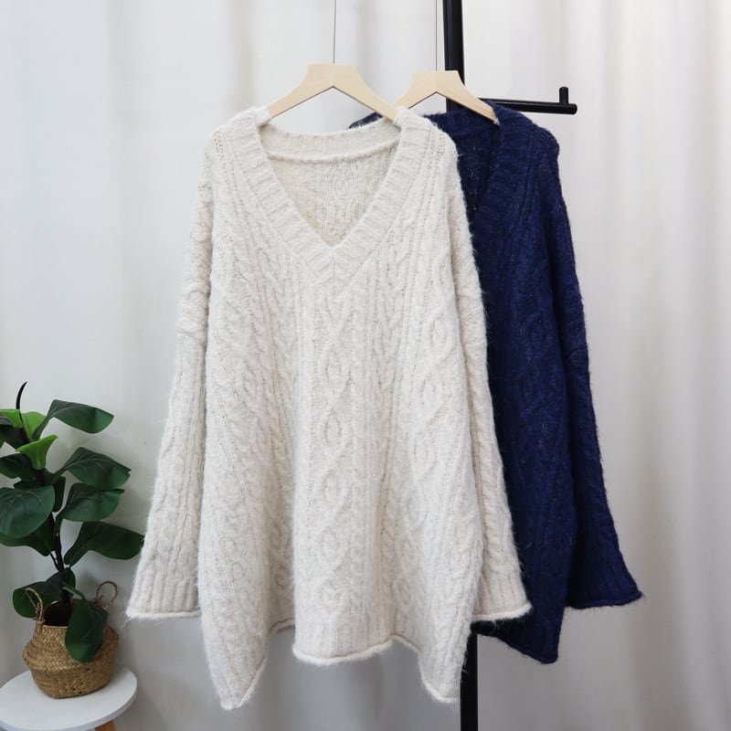 【tops】Vネックニットセーター　M27882