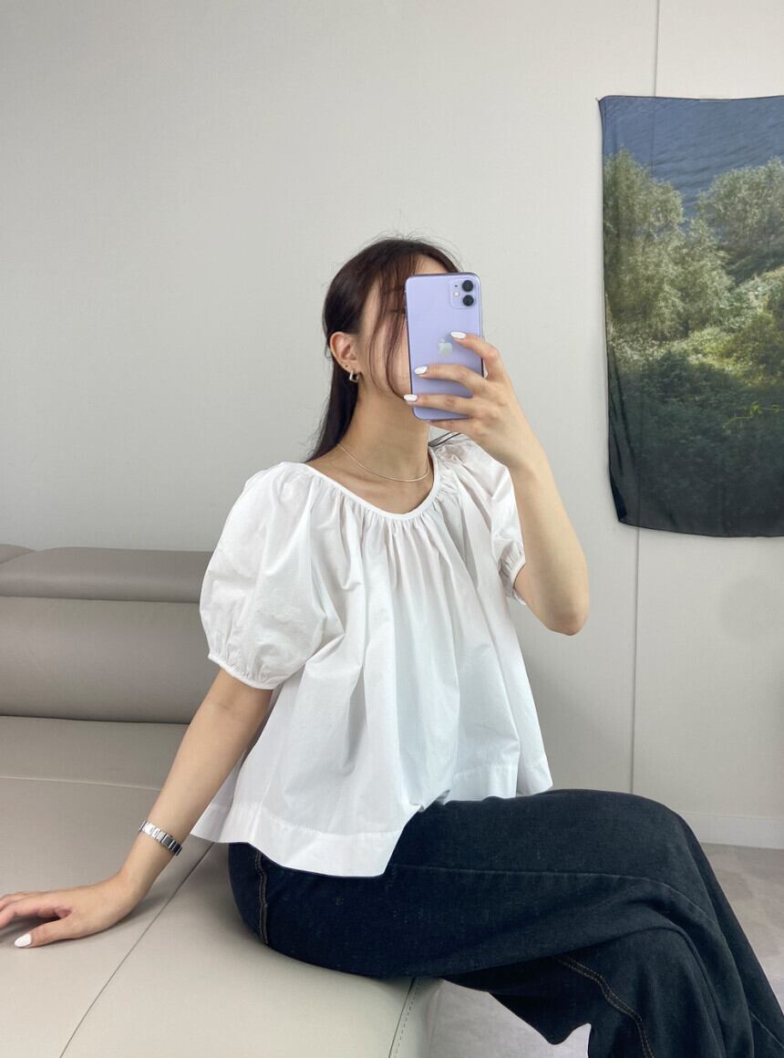 【tops】パフスリーブ ブラウスG20481