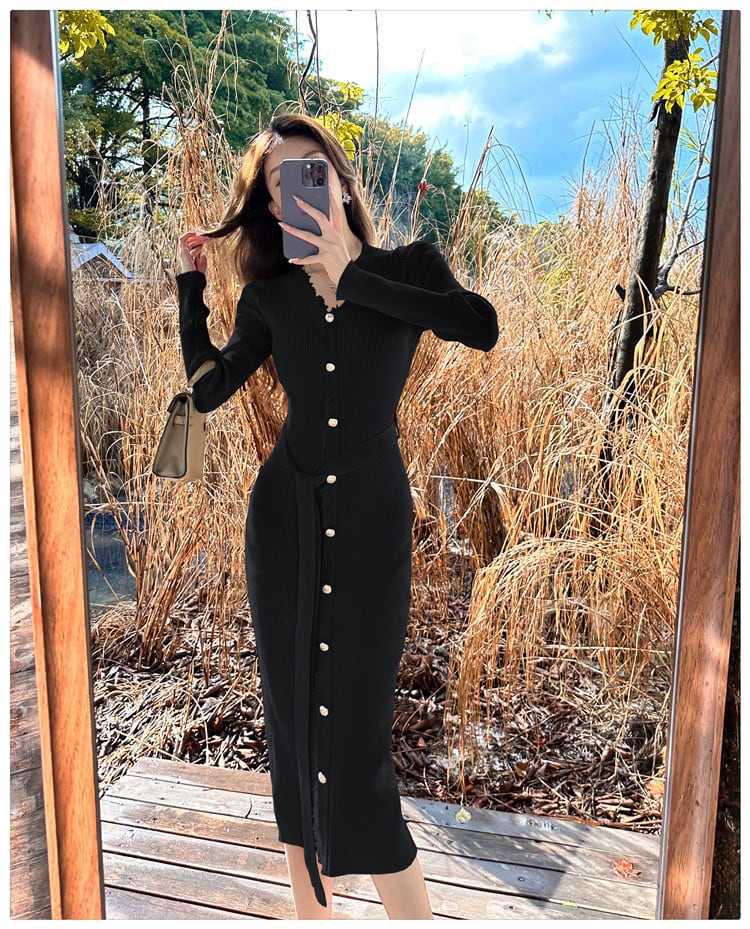 【dress】ニットワンピース　M25754