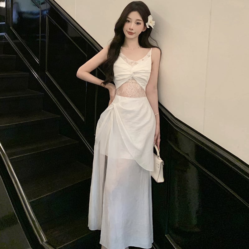 【dress】レースキャミワンピース　M25323