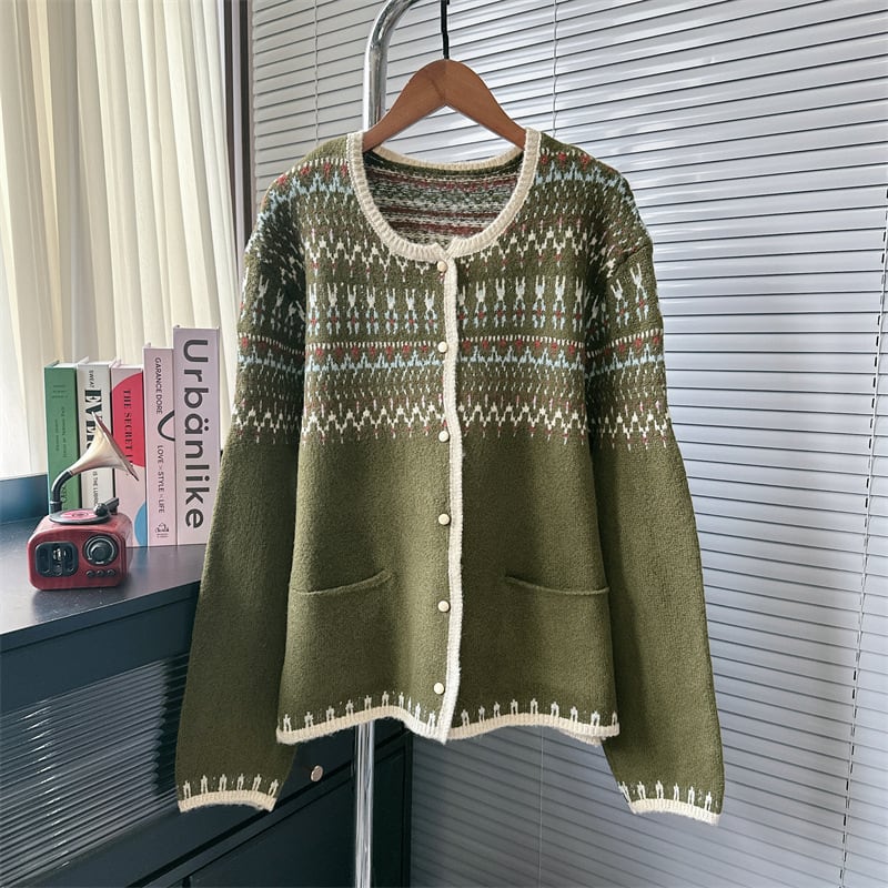 【outer】ニットカーデ　M25598
