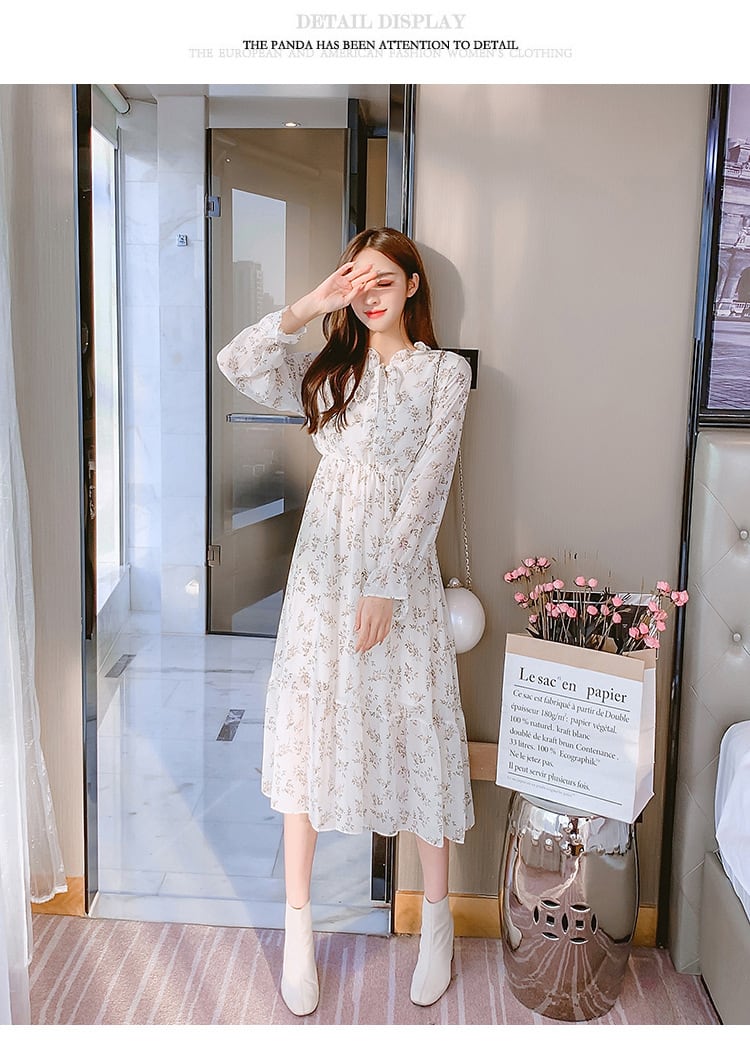 【dress】花柄ワンピース　M25347
