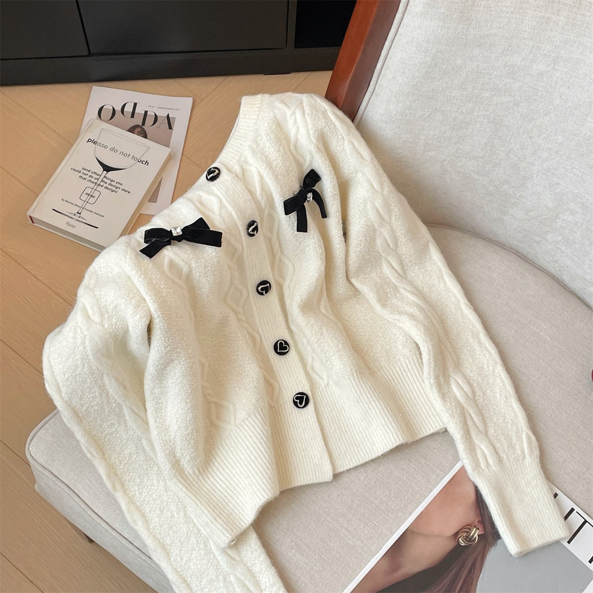 【outer】ニットカーデ　M29184